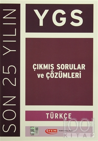 Fem YGS Türkçe Son 25 Yılın Çıkmış Sorular ve Çözümleri